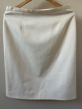 Pendleton Made in USA Virgin Wool Off White Cream Skirt Size 8P